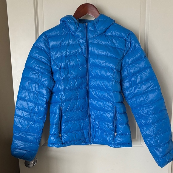 TNA Vibrant Blue Puffer Jacket - Picture 1 of 11